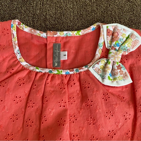 NWT Petit Confection Orange Top and White Shorts - Picture 2 of 11